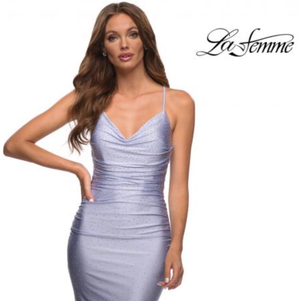 La Femme 30413 Purple Prom Dress